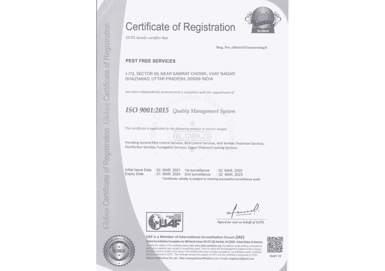 ISO Certificate