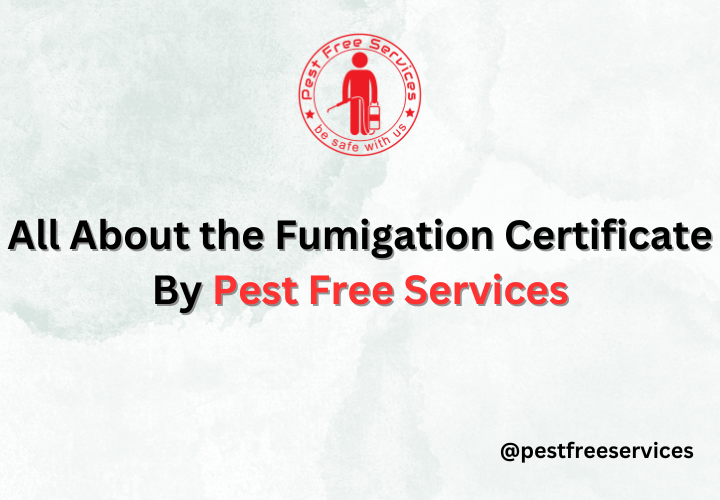All About the Fumigation Certificate By Pest Free Services
